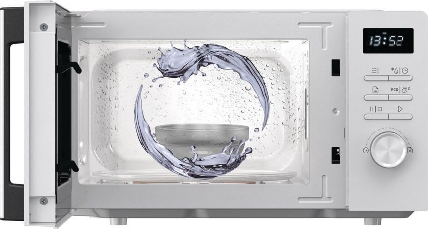 Мікрохвильова піч Gorenje, 20л, електр. керув., 800Вт, дисплей, білий MO20A3WH фото