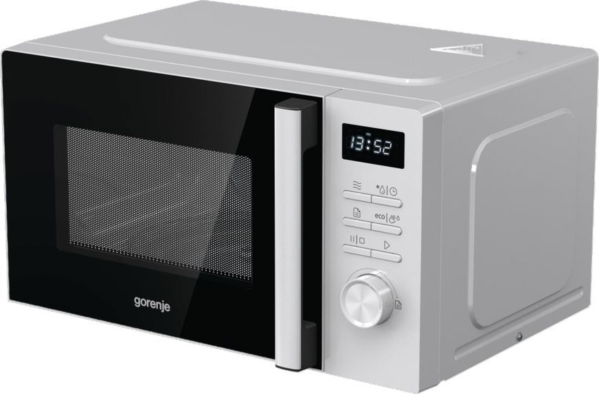 Мікрохвильова піч Gorenje, 20л, електр. керув., 800Вт, дисплей, білий MO20A3WH фото