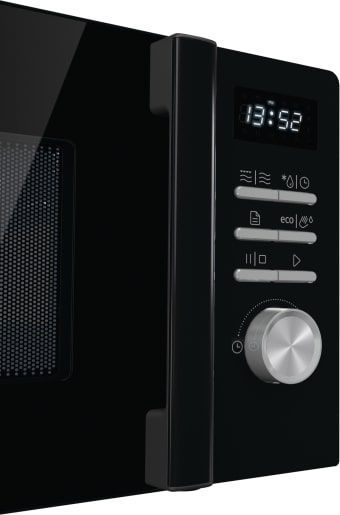 Мікрохвильова піч Gorenje, 20л, електр. керув., 800Вт, гриль, дисплей, 11 програм, чорний MO20A4BH фото