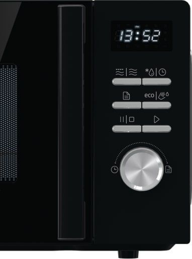 Мікрохвильова піч Gorenje, 20л, електр. керув., 800Вт, гриль, дисплей, 11 програм, чорний MO20A4BH фото