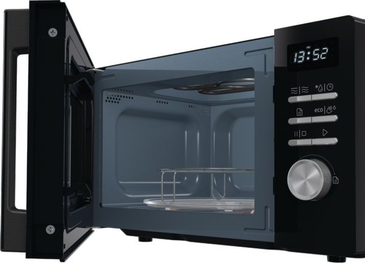 Мікрохвильова піч Gorenje, 20л, електр. керув., 800Вт, гриль, дисплей, 11 програм, чорний MO20A4BH фото