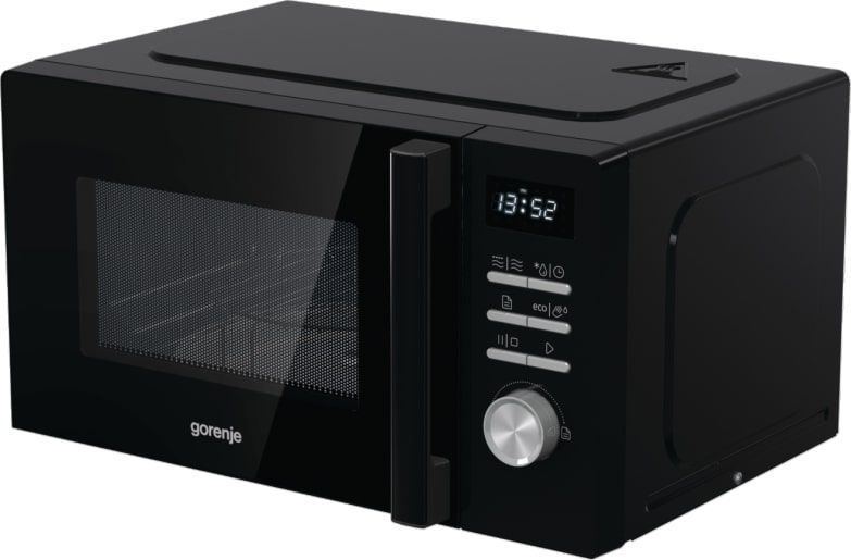 Мікрохвильова піч Gorenje, 20л, електр. керув., 800Вт, гриль, дисплей, 11 програм, чорний MO20A4BH фото