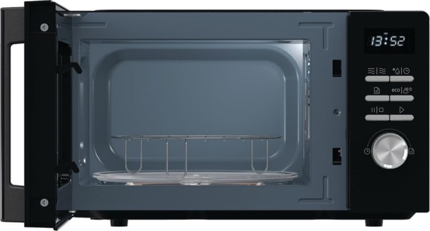Мікрохвильова піч Gorenje, 20л, електр. керув., 800Вт, гриль, дисплей, 11 програм, чорний MO20A4BH фото