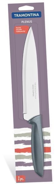 Нож TRAMONTINA PLENUS grey нож Chef 203мм инд.блистер (23426/168) 23426/168 фото