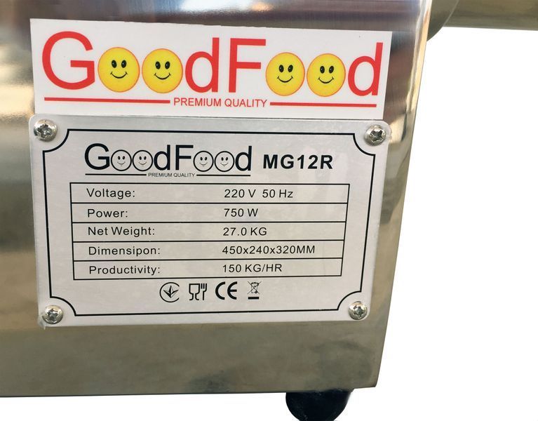 GoodFood М'ясорубка MG12R Reverse 33076 фото