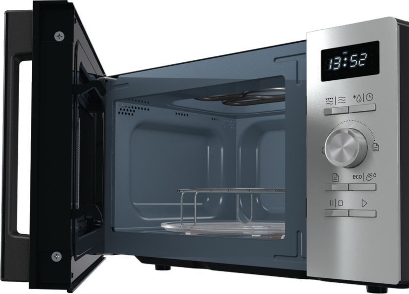Микроволновая печь Gorenje, 20л, электр. рул., 800Вт, гриль, дисплей, 11 программ, нерж MO20A4XH фото