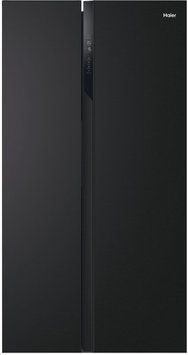 Холодильник Haier SBS, 177.5x91х64.7, холод.отд.-337л, мороз.отд.-177л, 2дв., А++, NF, инв., дисплей, черный HSR3918ENPB фото