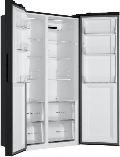 Холодильник Haier SBS, 177.5x91х64.7, холод.отд.-337л, мороз.отд.-177л, 2дв., А++, NF, инв., дисплей, черный HSR3918ENPB фото