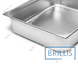 Гастроємність Brillis н/ж сталь GN 2/1-150 мм (650x530x150мм) 821-6 фото 4