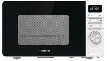 Мікрохвильова піч Gorenje, 20л, електр. керув., 800Вт, гриль, дисплей, білий MO20A4W фото