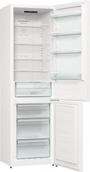 Холодильник с нижн. мороз. камерой Gorenje, 200х60х60см, 2 двери, 235(96)л, А++, NoFrost+, Зона св-ти, белый NRK6202EW4 фото
