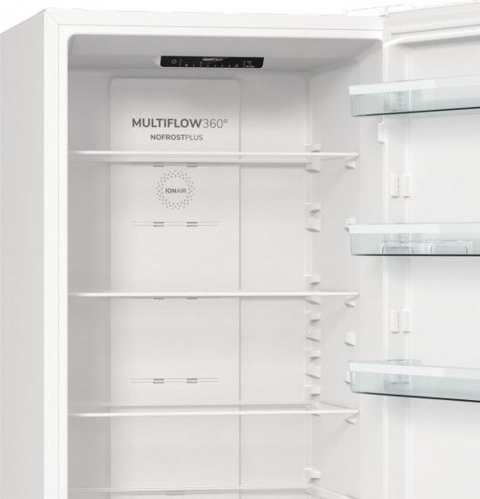 Холодильник с нижн. мороз. камерой Gorenje, 200х60х60см, 2 двери, 235(96)л, А++, NoFrost+, Зона св-ти, белый NRK6202EW4 фото