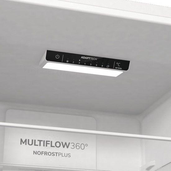 Холодильник с нижн. мороз. камерой Gorenje, 200х60х60см, 2 двери, 235(96)л, А++, NoFrost+, Зона св-ти, белый NRK6202EW4 фото