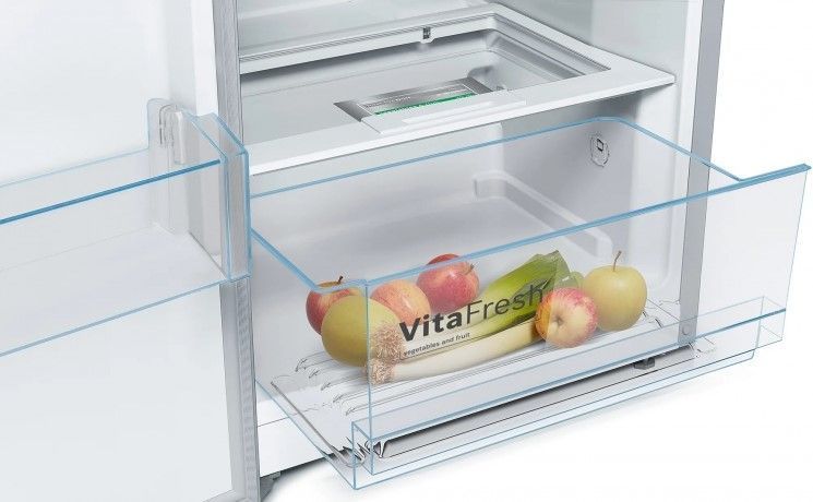 Холодильная камера Bosch, 186x60x65, 346л, 1дв., А++, NF, нерж KSV36VL30U фото