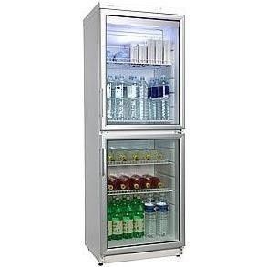 Холодильная витрина Snaige, 173x60х60, 350л, полок - 5, зон - 1, бут-154, 2дв., ST, алюмин.дверь, белый CD35DM-S300C фото