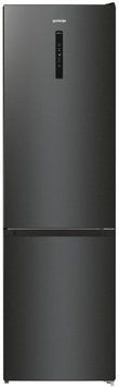Холодильник з нижн. мороз. камерою Gorenje NRK620EABXL4, 200х60х60см, 2 двері, 235( 96)л, А++, Total NF , Зона св-ті, Зовн. Дисп NRK620EABXL4 фото