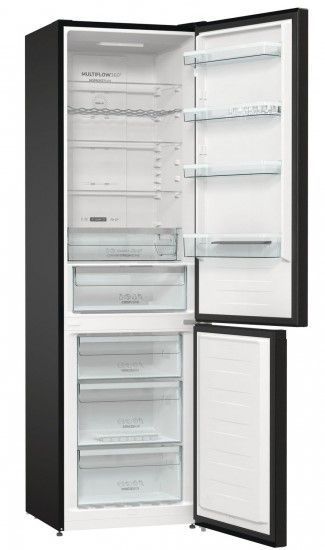 Холодильник з нижн. мороз. камерою Gorenje NRK620EABXL4, 200х60х60см, 2 двері, 235( 96)л, А++, Total NF , Зона св-ті, Зовн. Дисп NRK620EABXL4 фото
