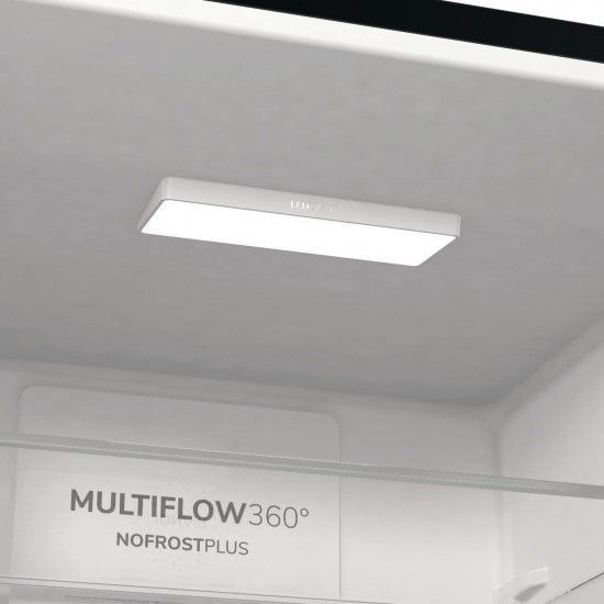 Холодильник з нижн. мороз. камерою Gorenje NRK620EABXL4, 200х60х60см, 2 двері, 235( 96)л, А++, Total NF , Зона св-ті, Зовн. Дисп NRK620EABXL4 фото