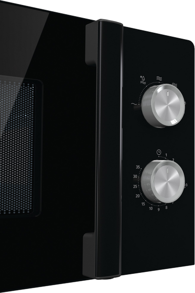 Микроволновая печь Gorenje, 17л, мех. управляющий, 700Вт, черный MO17E1BH фото