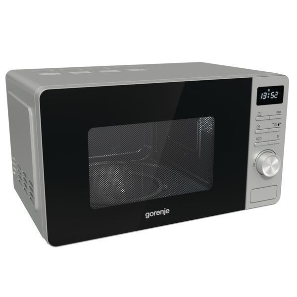 Микроволновая печь Gorenje, 20л, электр. упр., 800Вт, дисплей, нерж. MO20A3X фото