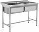 Ванна мийна 2-х секційна Gastro Food (обробний 1200х600х850) GF-0033 фото 1
