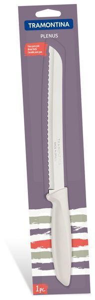 Нож TRAMONTINA PLENUS light grey д/хлеба 203мм инд. блистер (23422/138) 23422/138 фото