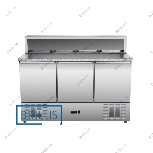 Стол для пиццы холодильный трехдверный BRILLIS PS903 PS903 фото