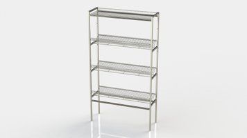 Стелаж для сушіння посуду Gastro Food (обробний 400х320) GF-1115 фото