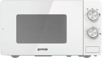 Мікрохвильова піч Gorenje, 20л, мех. управл., 800Вт, білий MO20E1W2 фото