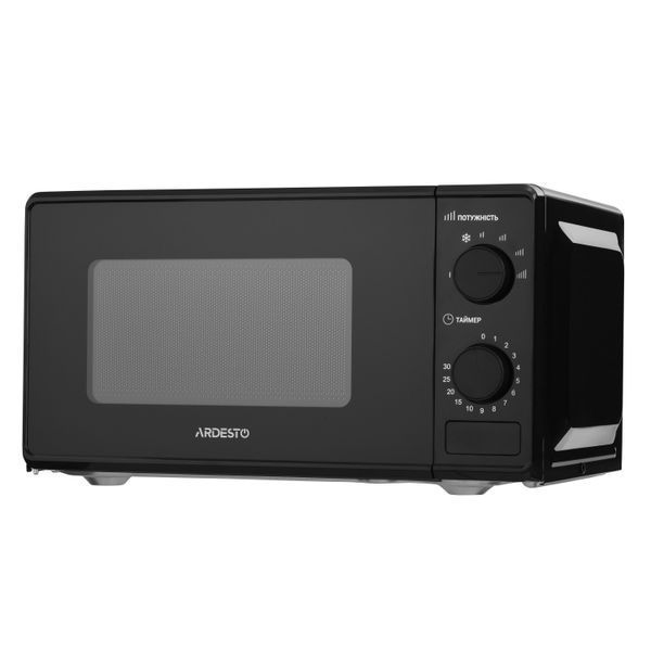 Микроволновая печь ARDESTO, 20л, мех.управл., 700Вт, откр.кнопкой, черный GO-S724B фото