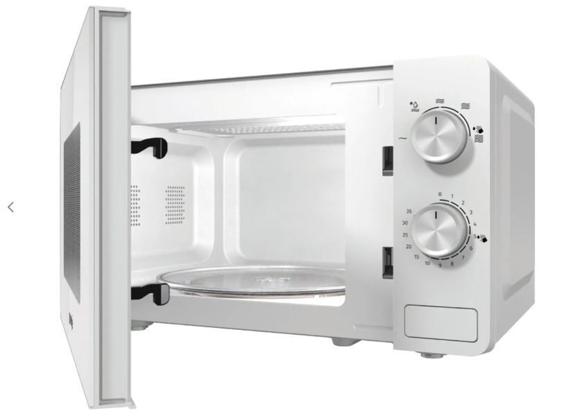 Мікрохвильова піч Gorenje, 20л, мех. управл., 800Вт, білий MO20E1W2 фото