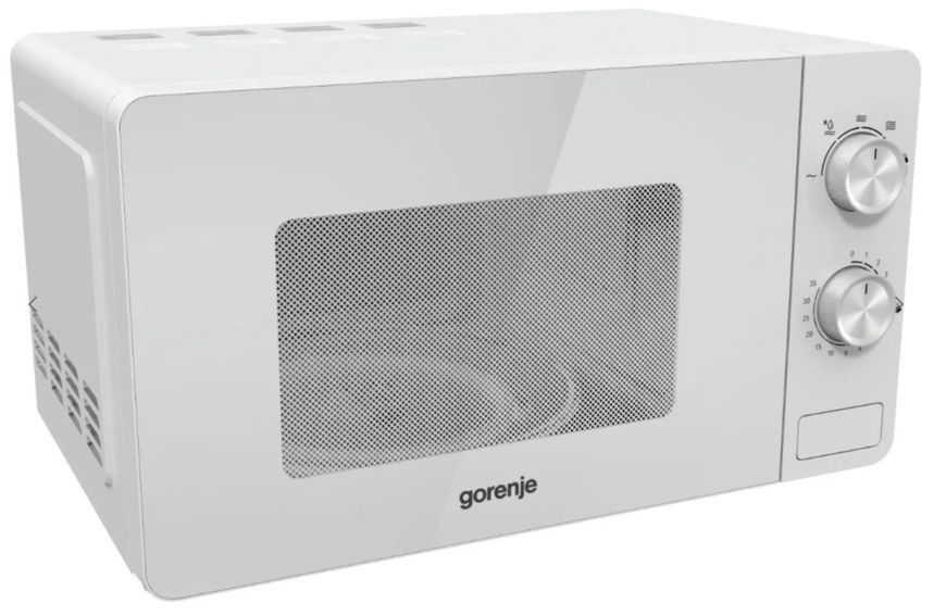 Мікрохвильова піч Gorenje, 20л, мех. управл., 800Вт, білий MO20E1W2 фото
