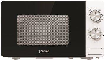 Мікрохвильова піч Gorenje, 20л, мех. управл., 800Вт, гриль, білий MO20E2W фото