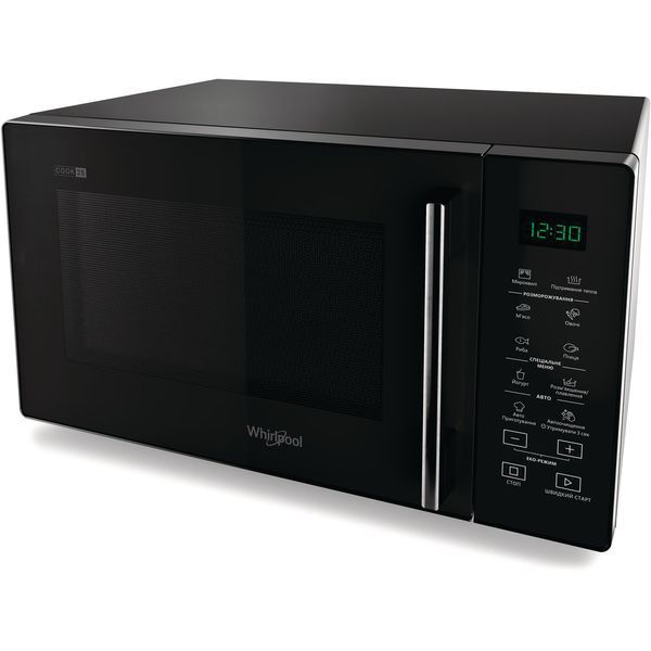 Микроволновая печь Whirlpool, 25л, электронное управл., 900Вт, дисплей, черный MWP251B фото